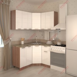 Кухонный гарнитур Белый глянец "Техно" - Кухни для Вас