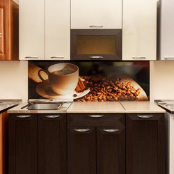 Кухня МДФ Ваниль глянец, рамка венге, вставка венге - Кухни для Вас