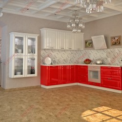 Кухня Белый глянец/ Красный глянец - Кухни для Вас