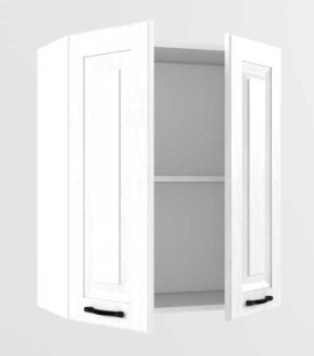 Белый вегас Навесной шкаф 600 мм 2 двери - Кухни для Вас